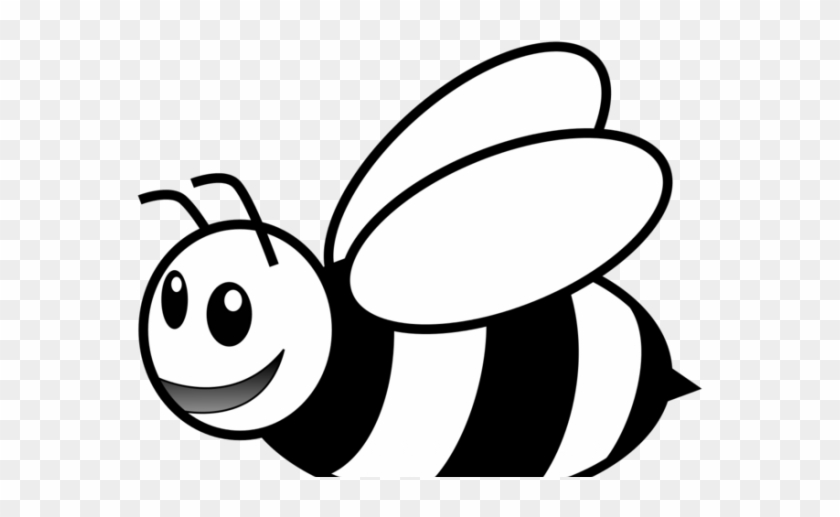 Bees Clipart Outline - Honey Bee For Coloring - Png Download