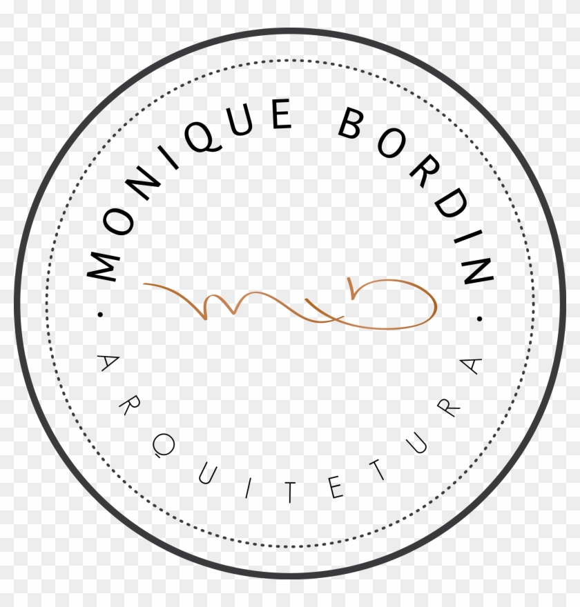Logo Monique Bordin Arquitetura Sem Fundo - Circle Clipart #5450054