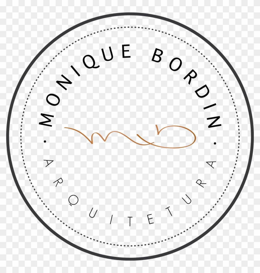 Logo Monique Bordin Arquitetura Sem Fundo - Circle Clipart #5450054