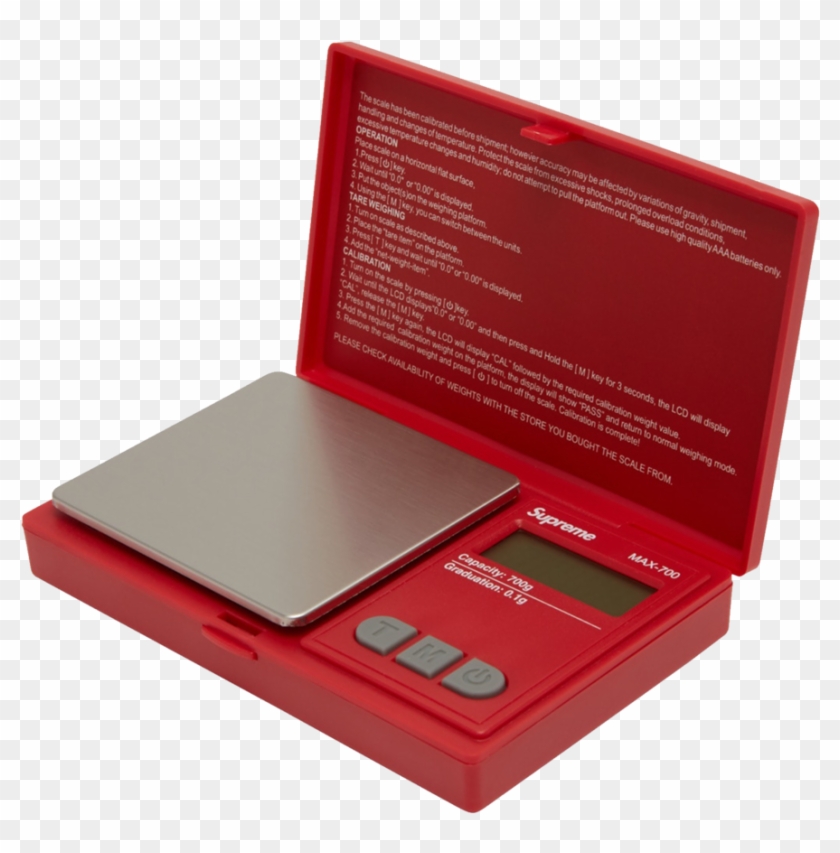 Supreme Aws Max 700 Digital Scale Red Clipart