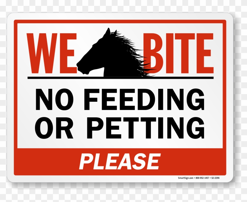 Do Not Feed Horse Sign - Sign Clipart #5450832