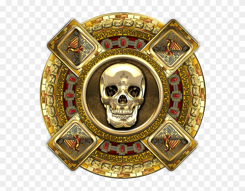 Bleed Area May Not Be Visible - Mictlantecuhtli Symbol Clipart