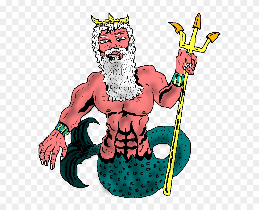 Greek - Clipart Poseidon - Png Download