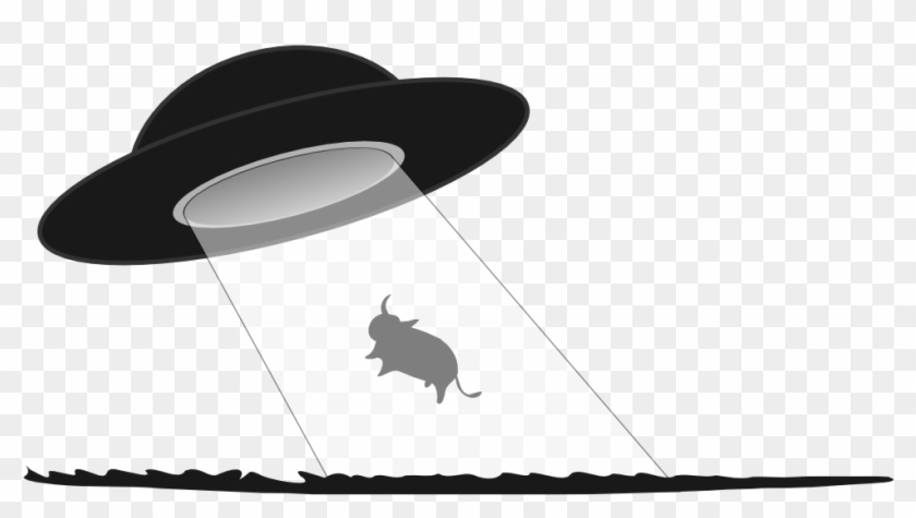 Free Graphics Download Clip Art On Clipart - Ufo Black And White Clip Art - Png Download