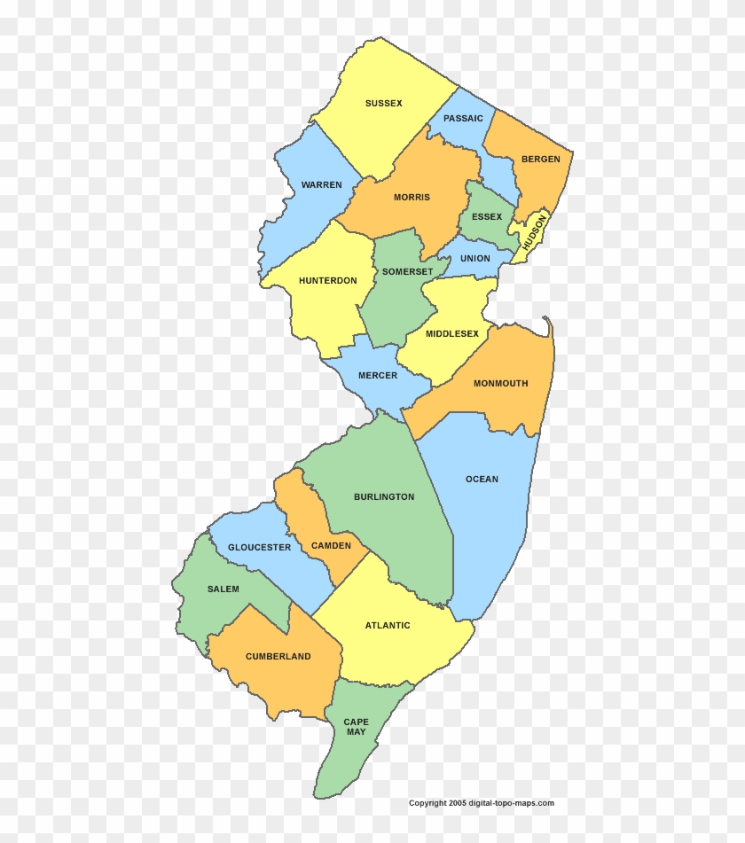 A Review Of The Legal Framework For County Planning - Printable New Jersey County Map Clipart #5453076