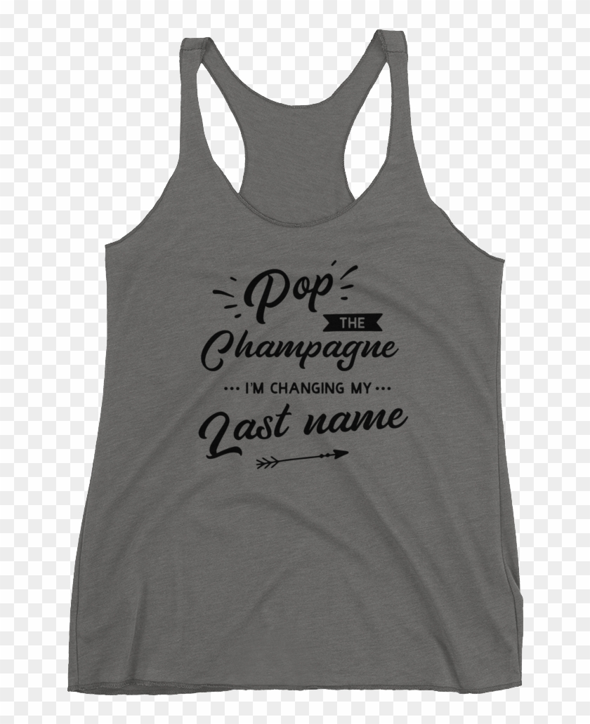 Women's Pop The Champagne Racerback - Active Tank Clipart #5453708