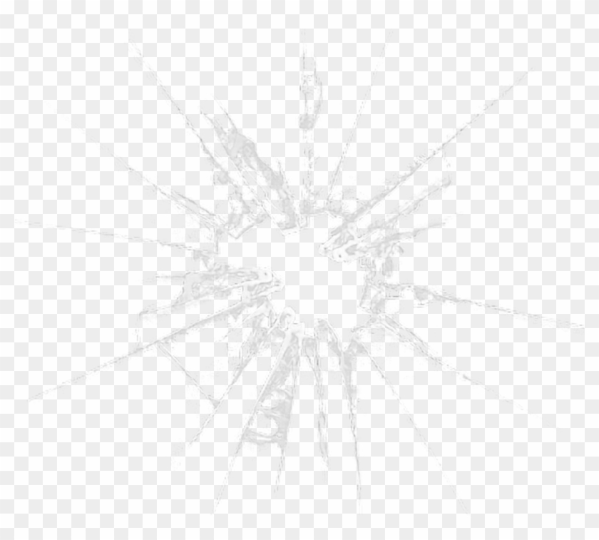 Glass Bullet Hole Png - Sketch Clipart #5454602