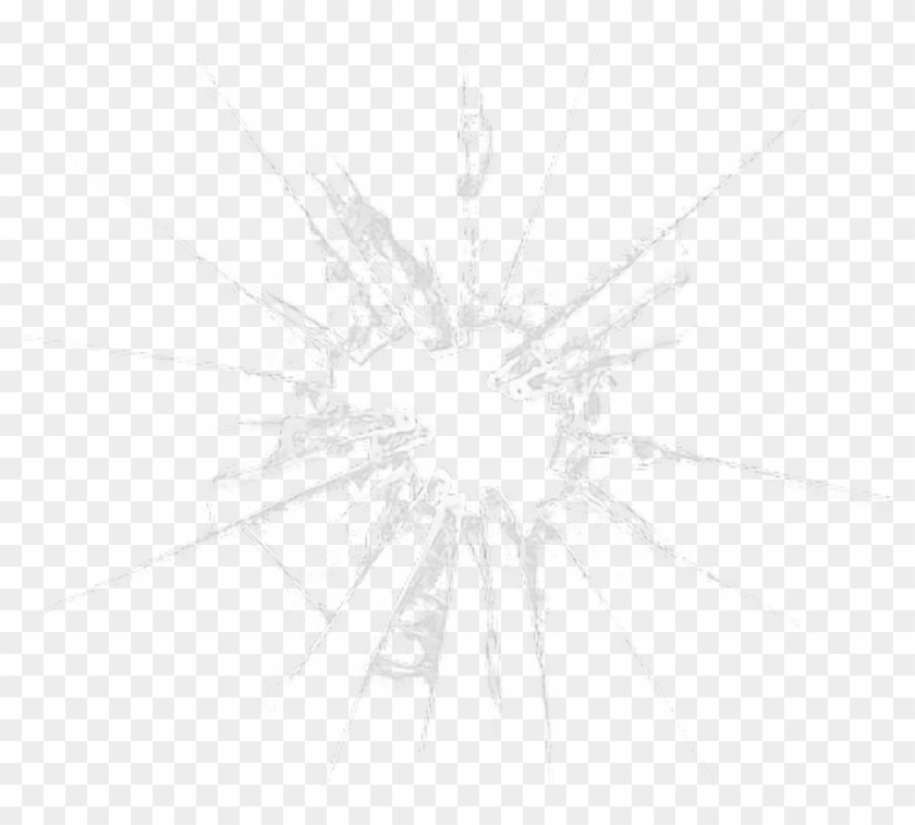 Glass Bullet Hole Png - Sketch Clipart