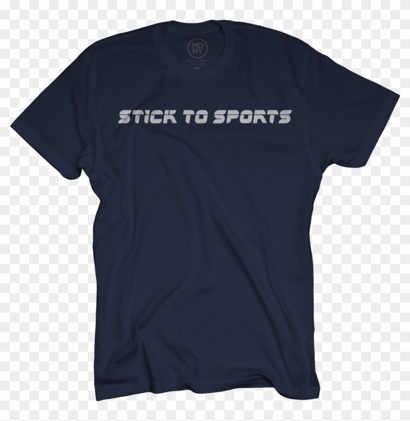 Stick To Sports On Navy Blue T-shirt - Starting Line T Shirt Clipart #5454847