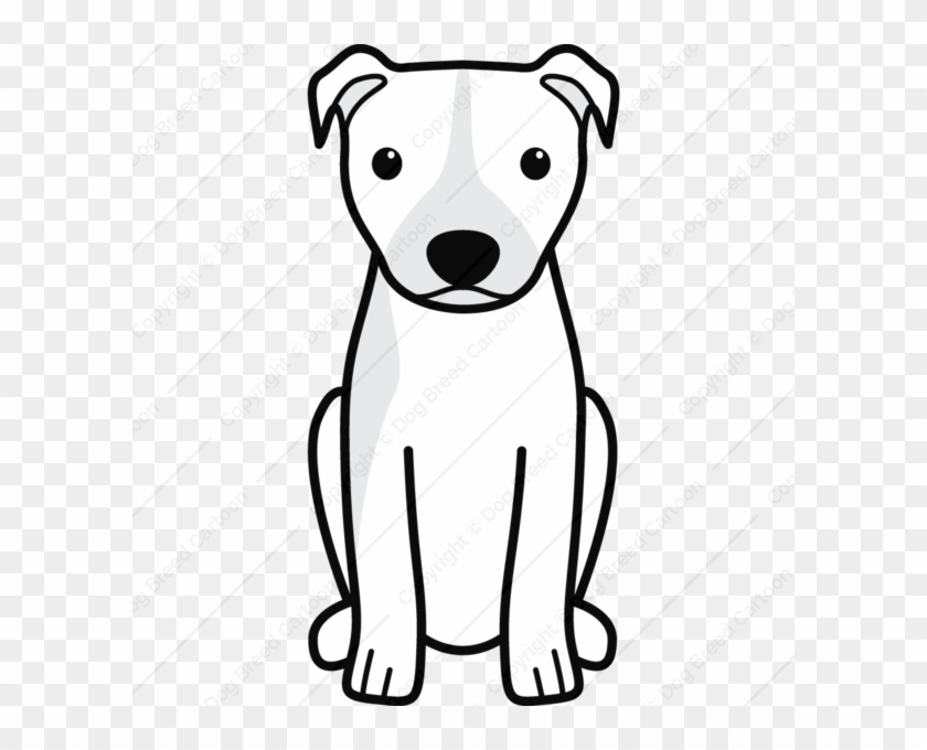 Cartoon White Dog - Cartoon Bull Terrier Clipart