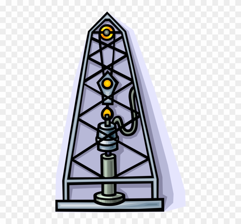 Vector Illustration Of Fossil Fuel Petroleum Indistry - Illustration Clipart #5455336
