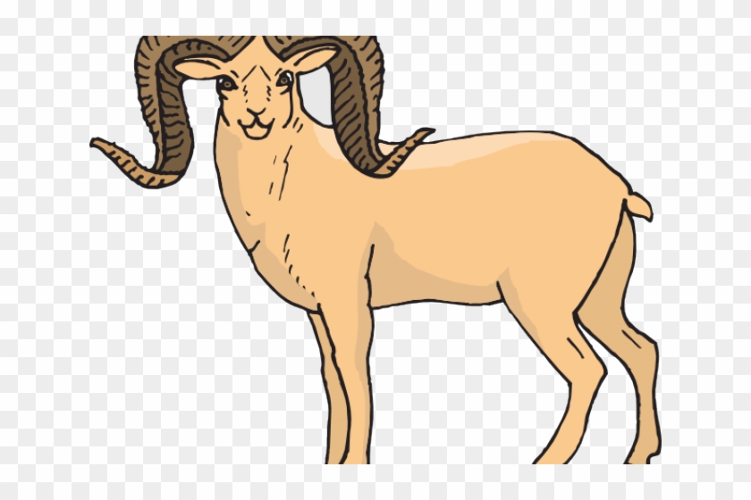 Bighorn Sheep Clipart Ram - Bighorn Sheep Cartoon Cute - Png Download #5455382