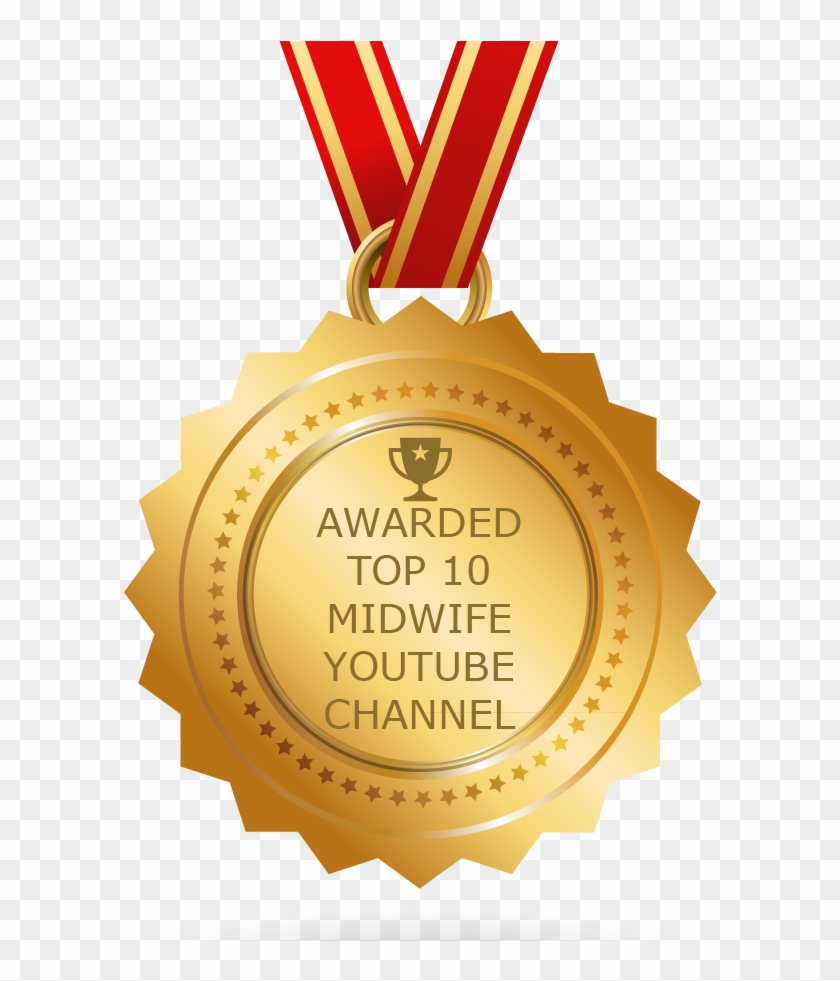 Awarded Top 10 Midwife Youtube Channel - Gold Medal Clipart #5455763