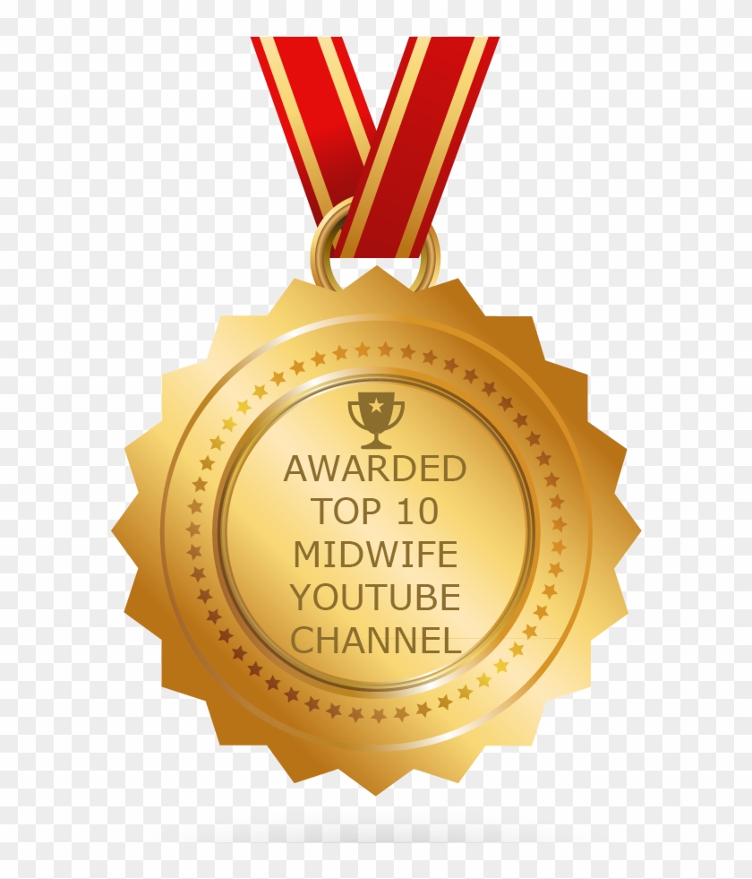 Awarded Top 10 Midwife Youtube Channel - Gold Medal Clipart
