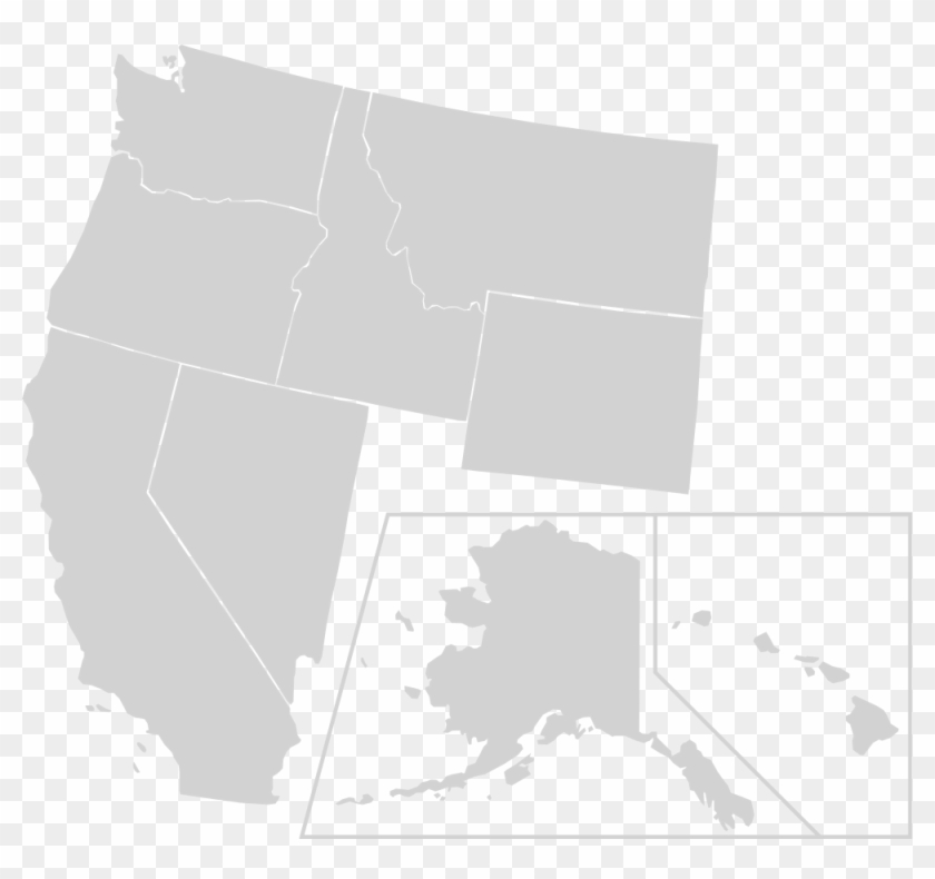 File Blankmap Usa States West Svg Wikimedia Commons - Blank Map Of Pacific Northwest Clipart #5455913