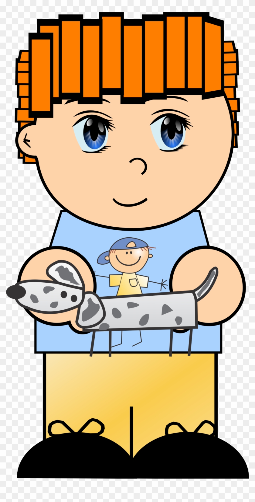 This Free Icons Png Design Of Cartoon Boy With Dog - Manga Eyes Clipart