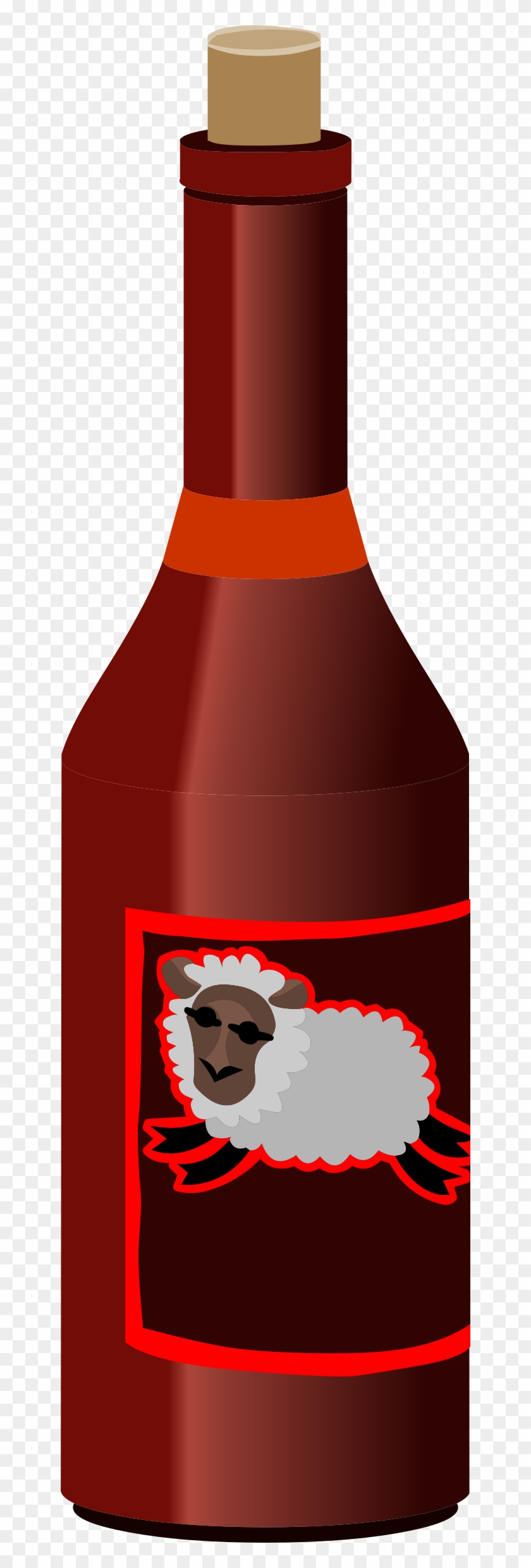 This Free Icons Png Design Of Misc Sheep Red Wine - Bebida Garrafa Png Clipart