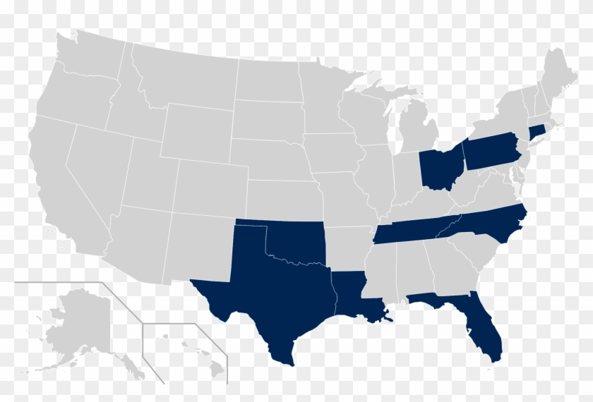 American Athletic Conference Map - States Where Gay Marriage Is Legal 2019 Clipart