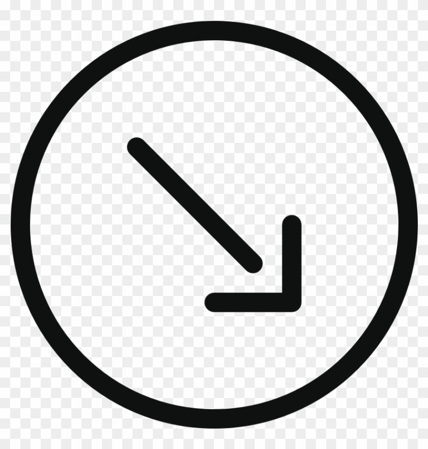 Arrow Circle Down Right - Mindsparkle Mag Logo Clipart #5456942