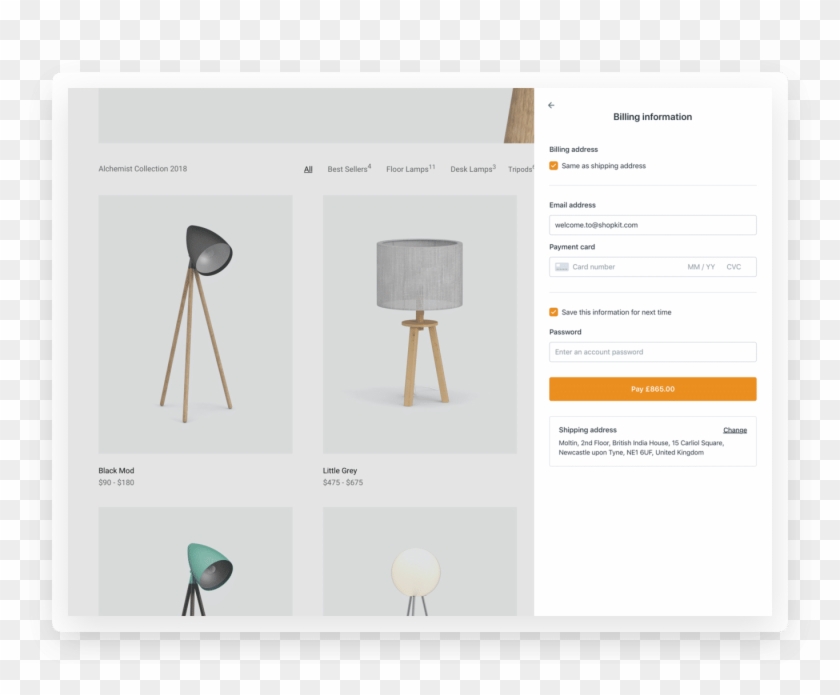 Add To Cart, Checkout & Pay - Chair Clipart