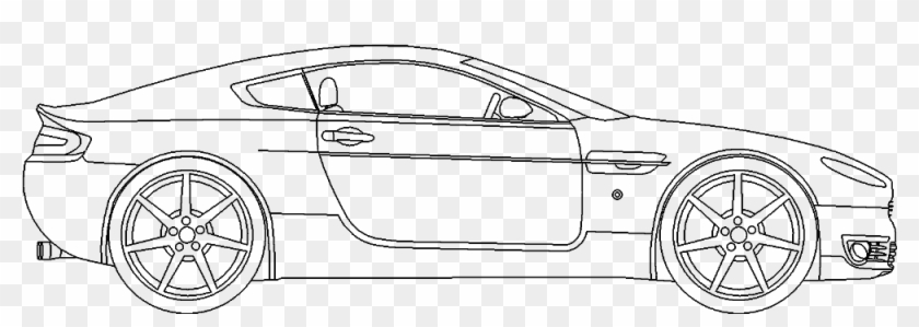 Aston Martin Vanquish - Supercar Clipart