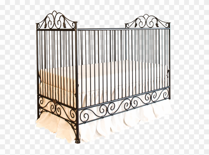 Casablanca Crib Distressed Black - Infant Bed Clipart #5457975