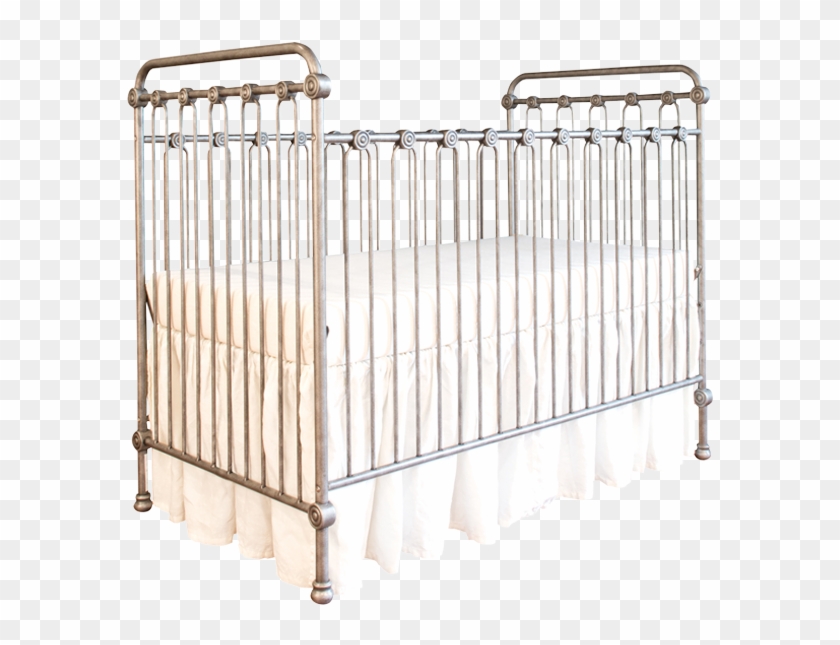 Joy Baby Crib Pewter - Infant Bed Clipart #5458405