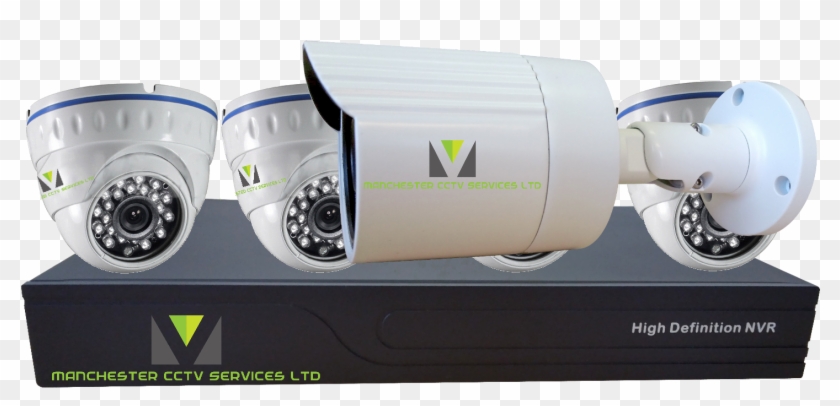 5 Camera And Nvr With Branding - Car Clipart