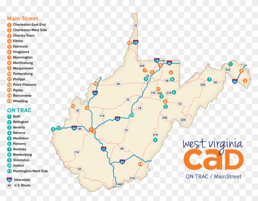 Applying For Main Street And On Trac - Map Clipart #5460048