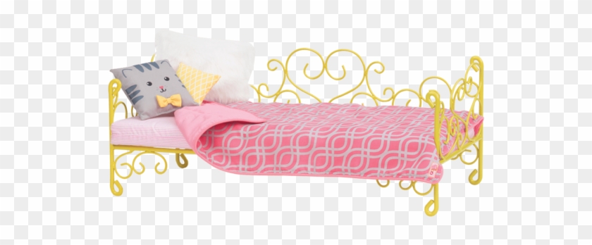 Sweet Dreams Scrollwork Bed - Our Generation Bed Sets Clipart