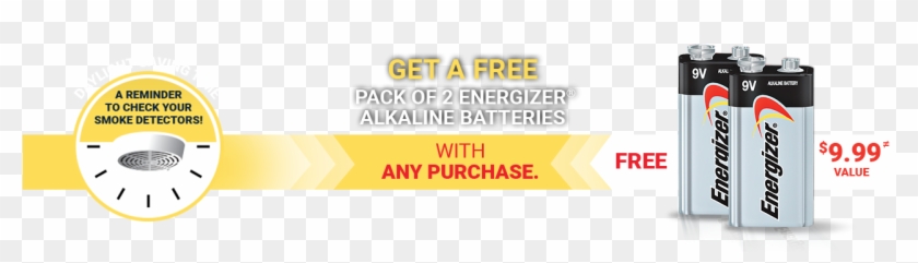 [rona] Free Pack Of 2 Energizer Alkaline Batteries - Energizer Clipart