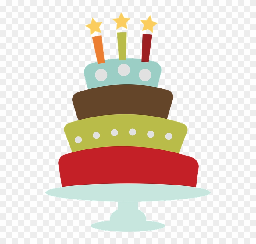 Birthday Cake Clip Art - Vintage Birthday Cake Png Transparent Png #5460679