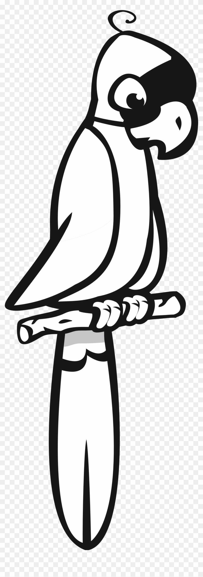 Turtle Thinking Tweet 1979px 365 - Clip Art Black And White Parrot - Png Download #5461334