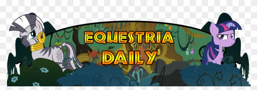 Banner, Bridle Gossip, Duo, Equestria Daily, Safe, - Illustration Clipart #5461905