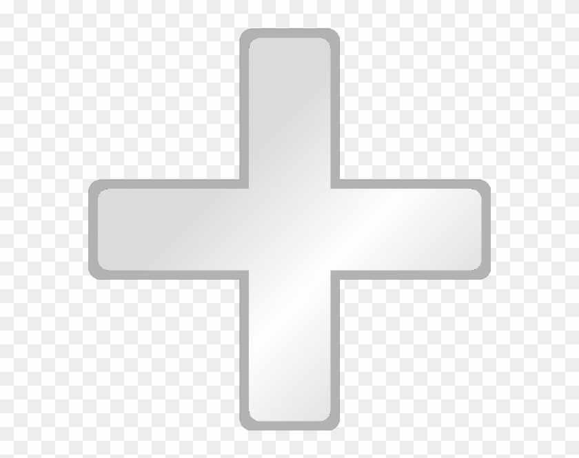 White Plus Sign Png - Cross Clipart