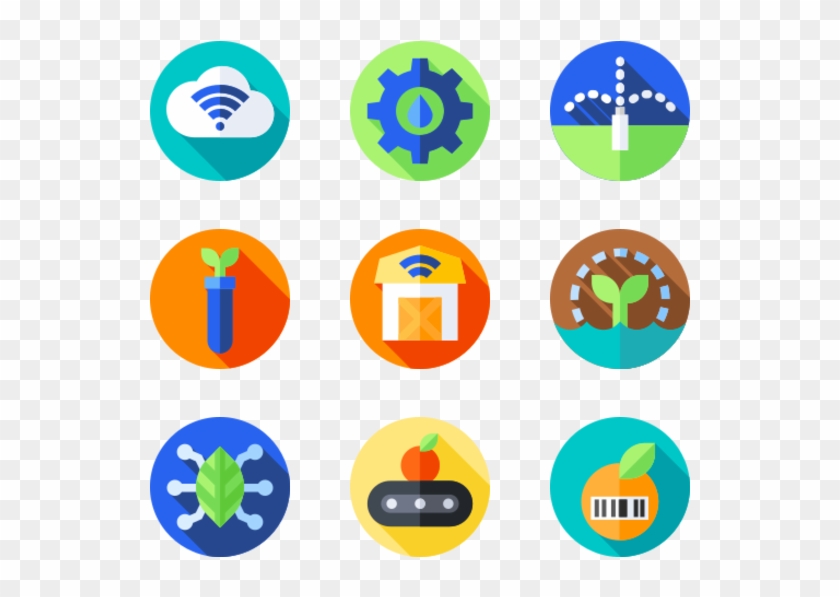 Smart Farm - Circle Clipart #5462249