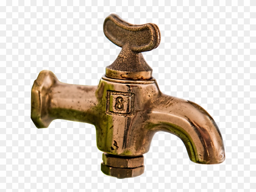 Tap Brass Brass Faucet Faucet Isolated - Tap Png Clipart #5462419