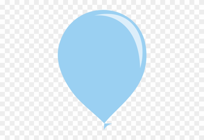 Balão Azul Claro Png - Balao Azul Bebe Png Clipart #5462786