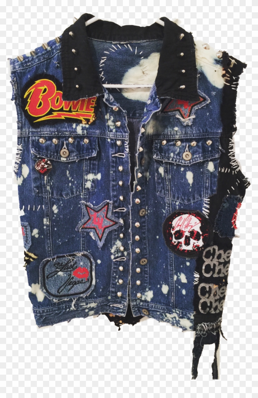 Denim Rocker Vest By Chad Cherry - Denim Rocker Vest Clipart