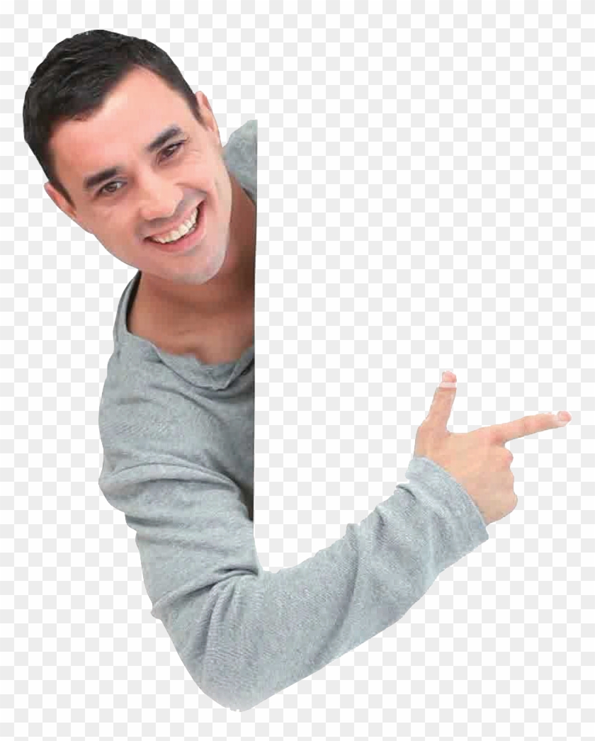 Save Up To 50% In This Week - Hombre Y Mujer Señalando Png Clipart