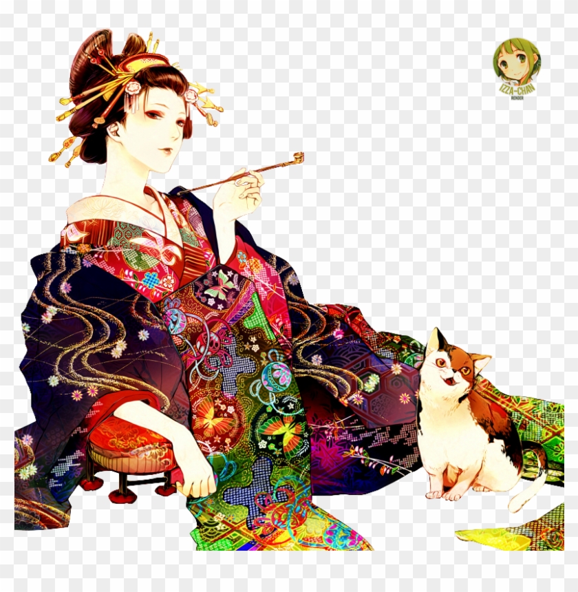 Geisha Anime Png Clipart #5463421