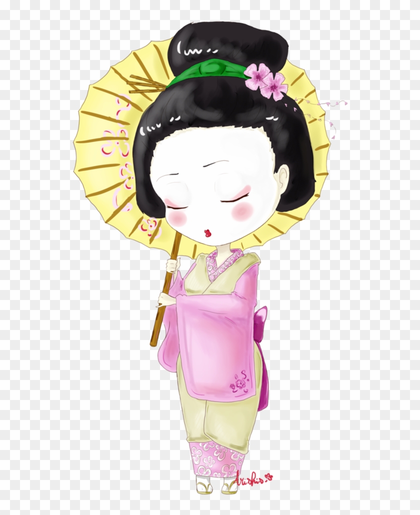 Geisha Chibi Clipart