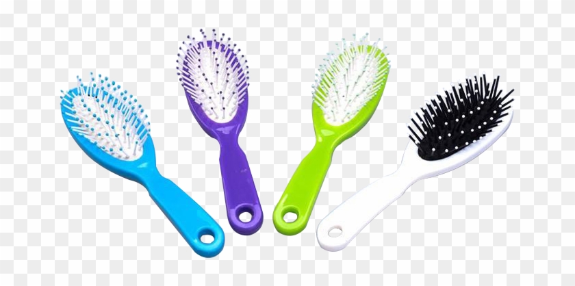 Plastic Cushion Tangle-free Hair Brush - Racket Clipart