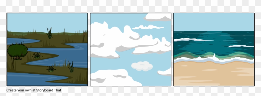 The Life Of A Drop Of Water - Sea Clipart #5464190