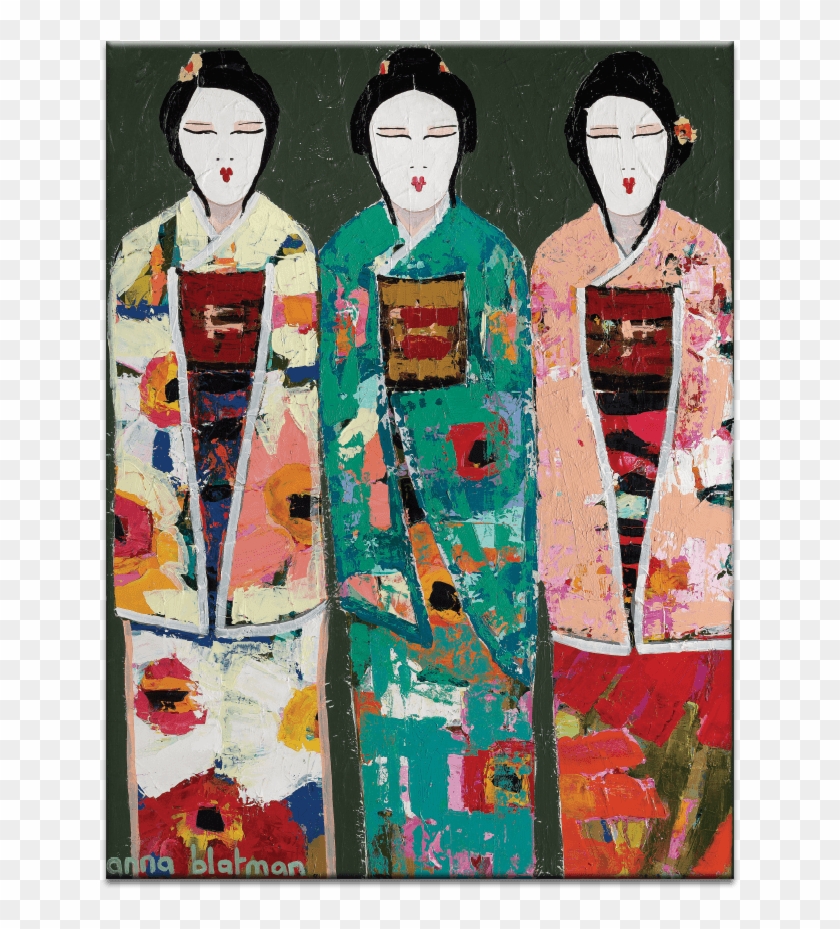 Spring Geisha - Geisha Clipart