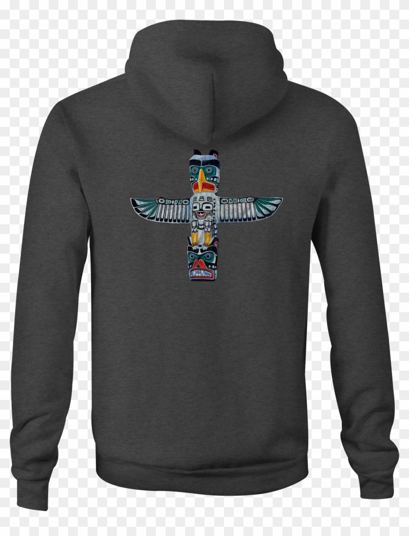 Image Is Loading Zip Up Hoodie Totem Pole Spirit Animals - Hoodie Clipart