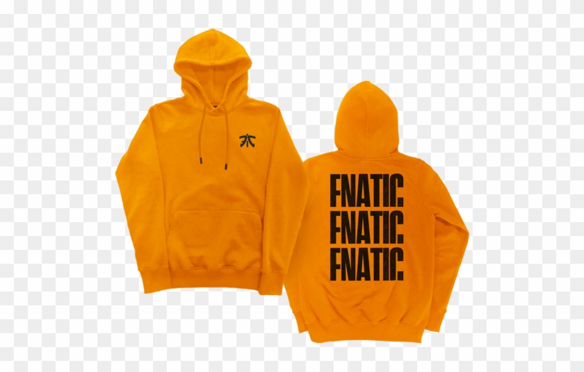Fnatic Black And Orange Triple Hoodie - Fnatic Hoodies Clipart