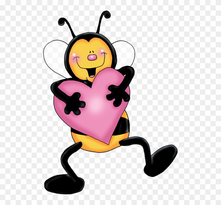Bee Emoji Png - Bee In Love Cartoon Clipart #5465223