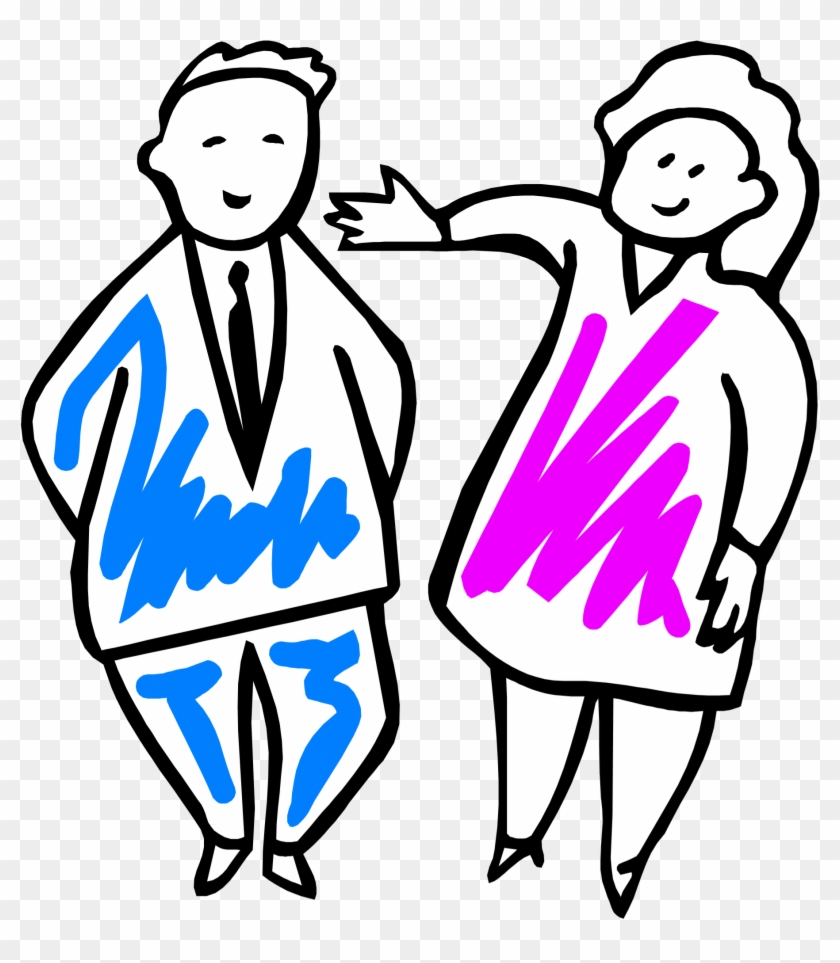 Male And Female - Clip Art - Png Download #5465838