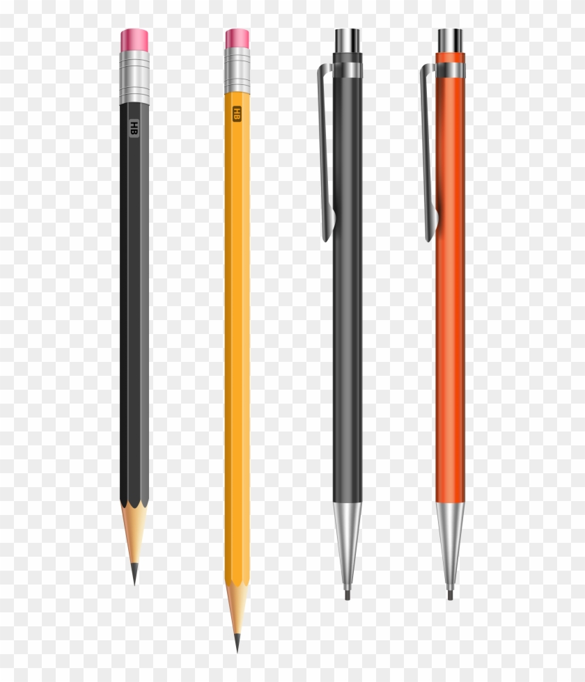 Pencil Stationery Vector - Plastic Clipart #5465991